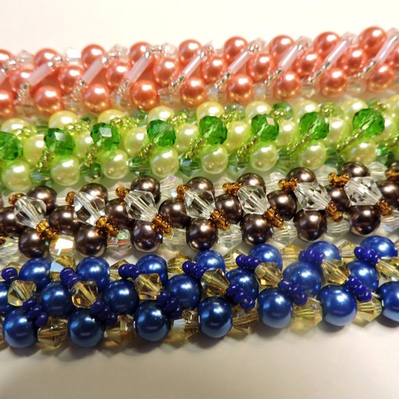 Sparkling Bracelets with bead clasp .. SB4 - Picture 2 of 16